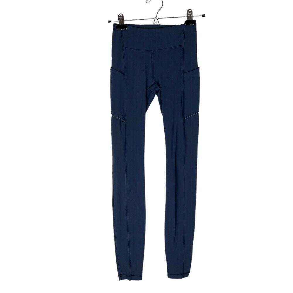 Lululemon Speed Up Tight Leggings *Full-On Luxtreme 28" Women's 2 Blue Pockets